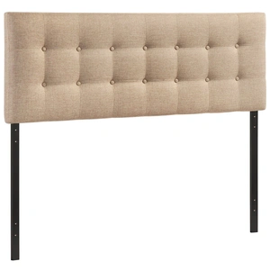Modway Furniture Emily King Fabric Headboard, Beige