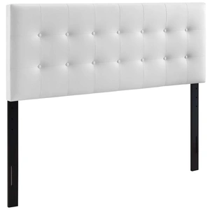 Modway Furniture Emily King Vinyl Headboard, White