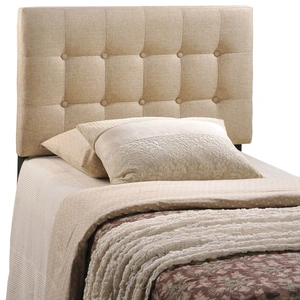 Modway Furniture Emily Twin Fabric Headboard, Beige