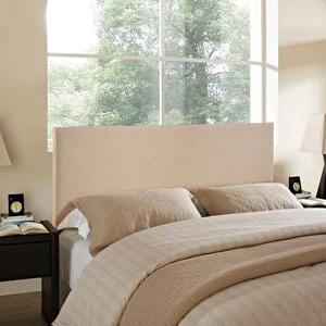 Modway Furniture Region Upholstered Queen Size Headboard, Cafe