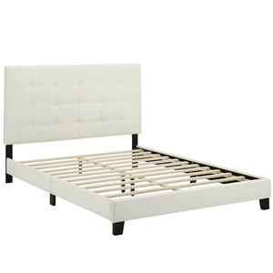 Modway Furniture Melanie Tufted Button Velvet Platform Bed