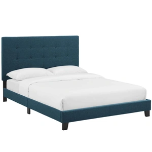 Modway Furniture Melanie Tufted Button Fabric Platform Bed