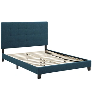 Modway Furniture Melanie Tufted Button Fabric Platform Bed