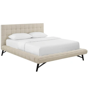 Modway Furniture Julia Biscuit Tufted Fabric Queen Size Platform Bed