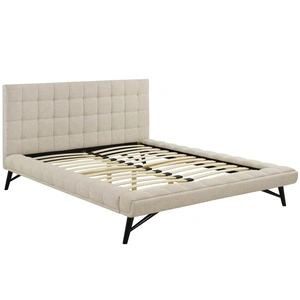 Modway Furniture Julia Biscuit Tufted Fabric Queen Size Platform Bed