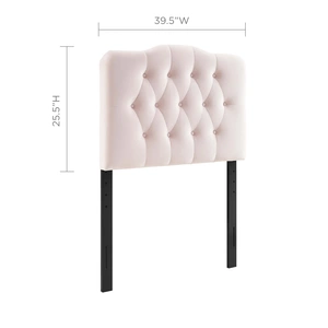 Modway Furniture Annabel Diamond Tufted Performance Velvet Headboard