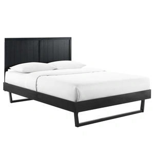 Modway Furniture Alana Wood Platform Bed With Angular Frame