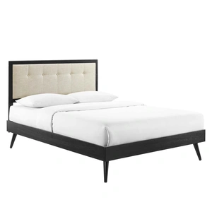 Modway Furniture Willow Wood Platform Bed With Splayed Legs