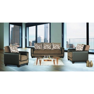 Casamode Mondo Modern Fabric Convertible Living Room Set