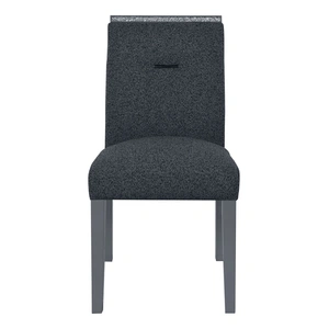 Global Furniture USA Monaco Fabric/Wood Dining Chair, Dark Grey (Set of 2)