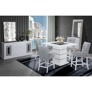 Global Furniture USA Monaco Wood Square Bar Table