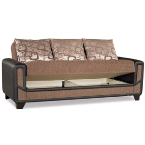 Casamode Mondo Modern Microfiber Fabric/Leatherette Convertible Sofa Bed