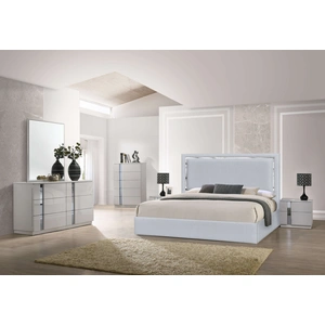 J&M Furniture Monet/Palermo Fabric Platform Bedroom Set