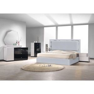 J&M Furniture Monet/Turin Fabric Platform Bedroom Set