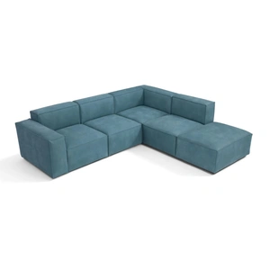 Diven Living Moon Leather Modular Sectional Sofa