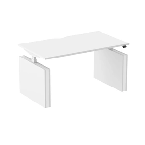 NARBUTAS Narbutas Motion 55.1-inch Sit-Stand Executive Desk, White