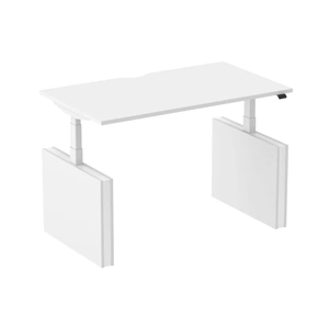 NARBUTAS Narbutas Motion 55.1-inch Sit-Stand Executive Desk, White