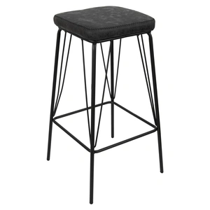 LeisureMod Millard PU Leather Bar Stool