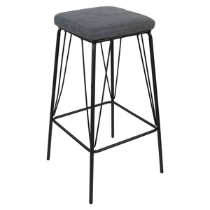 LeisureMod Millard PU Leather Bar Stool
