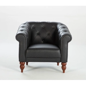 Bellona USA Muse PU Armchair in Muse Grey
