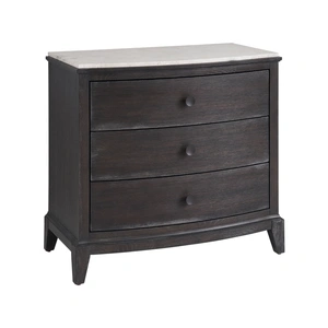 Universal Furniture Coalesce Wood Stone Top Nightstand w/3 Drawers