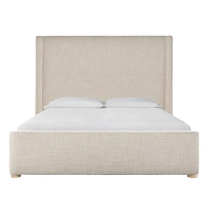 Universal Furniture Daybreak Fabric Panel Bed, Solaz Sand/White Oak