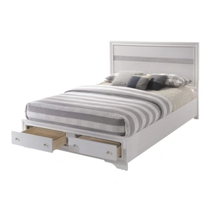 ACME Naima Wood/Wood Veneer Storage Platform Bed