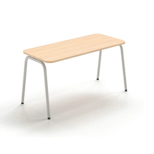 NARBUTAS Round 70.8-inch Melamine Single Office Desk for 1 Person