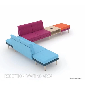 NARBUTAS Arcipelago L-Shaped 7-seater Modular Lounge Seating