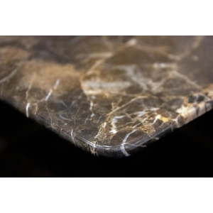 Mobital Navajo Square Marble Sofa Table, Dark Emperador