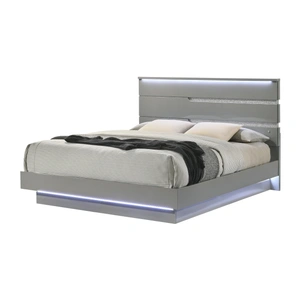 New Classic Furniture SM Paradox Gloss Laminate Platform Bed w/LED Light