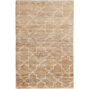 Chandra Nesco Jute/Wool Rectangular Handmade Rug