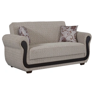 Empire Furniture, USA Newark Fabric Storage Loveseat, Beige