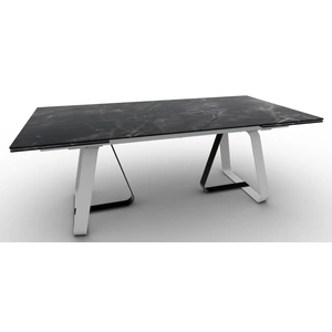 Calligaris Sunshine W78.7-inch Ceramic/Metal Customizable Extendable Rectangular Dining Table