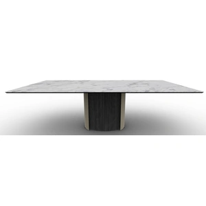 Calligaris Yoroi W78.7-inch Ceramic/Metal/Wood Customizable Rectangular Dining Table