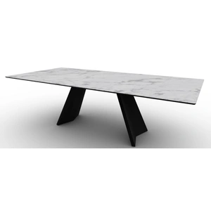 Calligaris Icaro W98.4-inch Ceramic/Wood Customizable Rectangular Dining Table