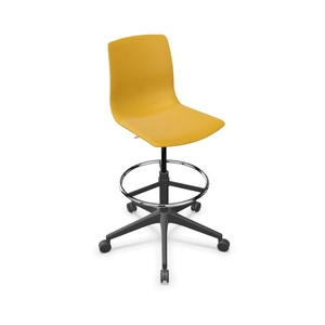 Actiu Noom 50 Polypropylene Swivel Gaslift Draughtman Chair w/5 Spoke Castors