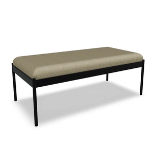 MDD Office Furniture Nora Fabric/Metal Straight Seating Office Bench