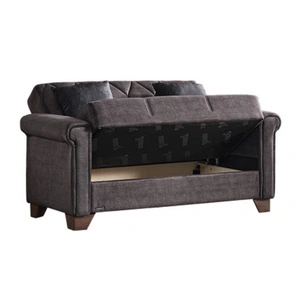 Casamode Nova Microfiber Convertible Loveseat