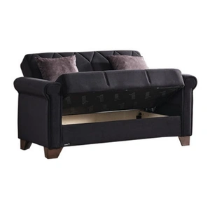 Casamode Nova Microfiber Convertible Loveseat