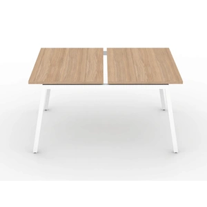 NARBUTAS Nova A 62.9-inch Office 2-Desk Bench w/Metal Frame