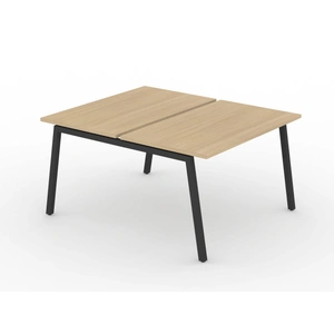 NARBUTAS Nova A 55.1-inch Office 2-Desk Bench w/Metal Frame