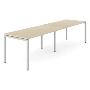 NARBUTAS Nova U D31.5-inch Rectangular Single Row Office 2-Desk Bench