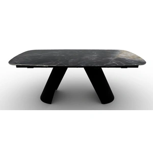Calligaris Apian W78.7-inch Ceramic/Metal Customizable Extendable Elliptical Dining Table