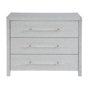Universal Furniture Bimini Wood Chest w/3 Drawers, Blue Seagrass
