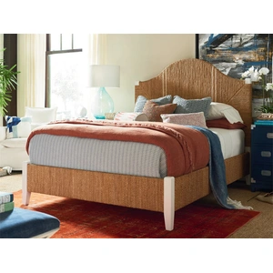 Universal Furniture Seabrook Fabric/Wood Panel Bed, Sailcloth