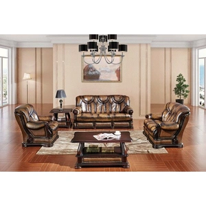 ESF Furniture Oakman Leather/Eco-Leather Living Room Set