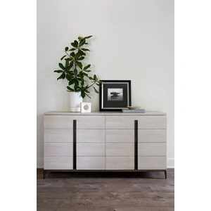 Universal Furniture Summerland Fabric/Metal Panel Bedroom Set, Berber Snow