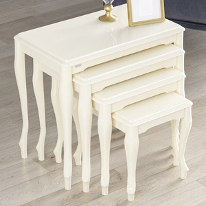 Empire Furniture, USA Roma Rectangular Nesting Table Set, Beige