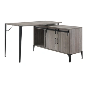 ACME Zakwani 48-inch x 48-inch L-Shape Writing Desk w/Cabinet